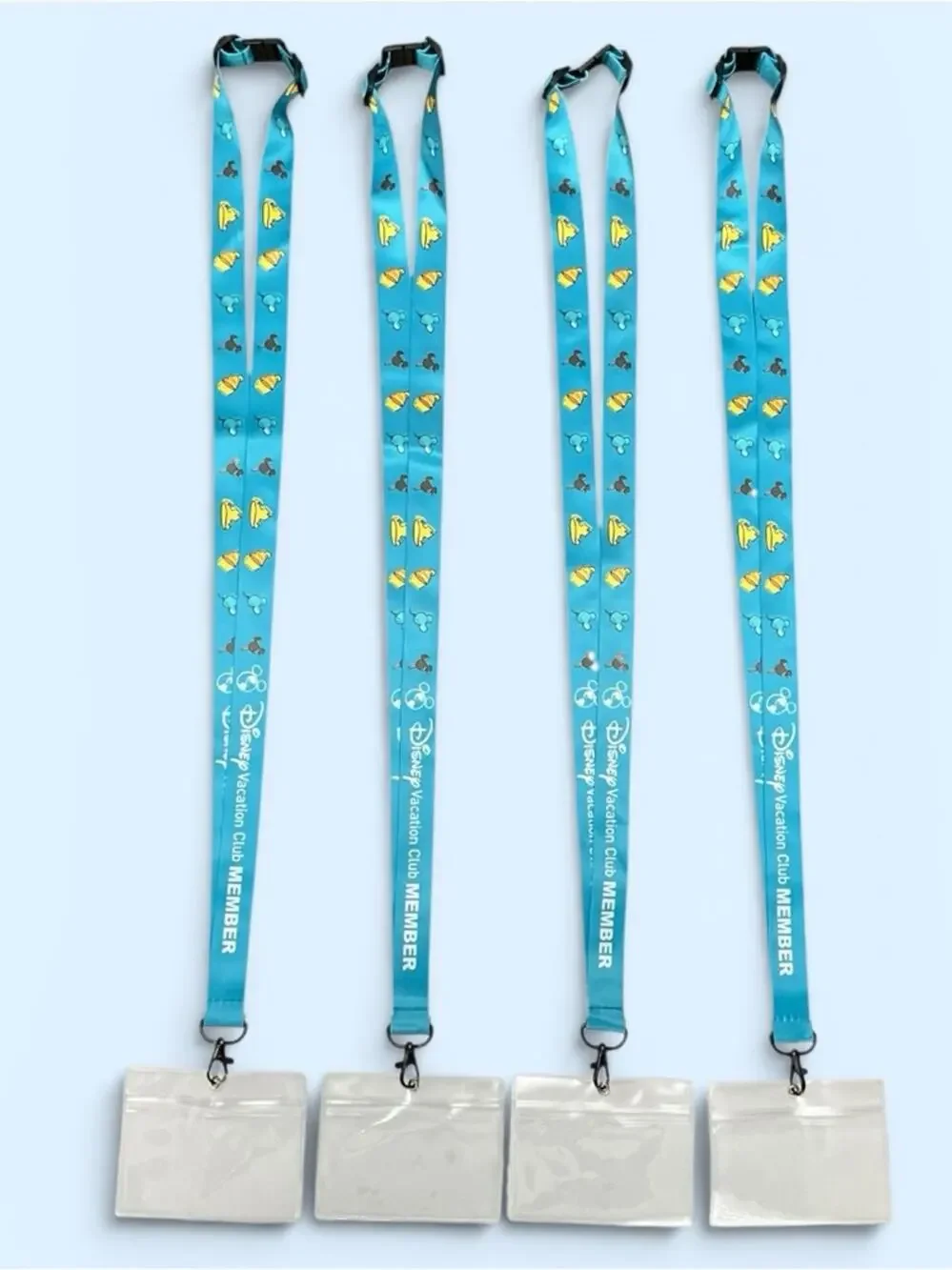 Disney Vacation Club Member Snack Lanyard Set of 4 NEW
